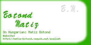 botond matiz business card